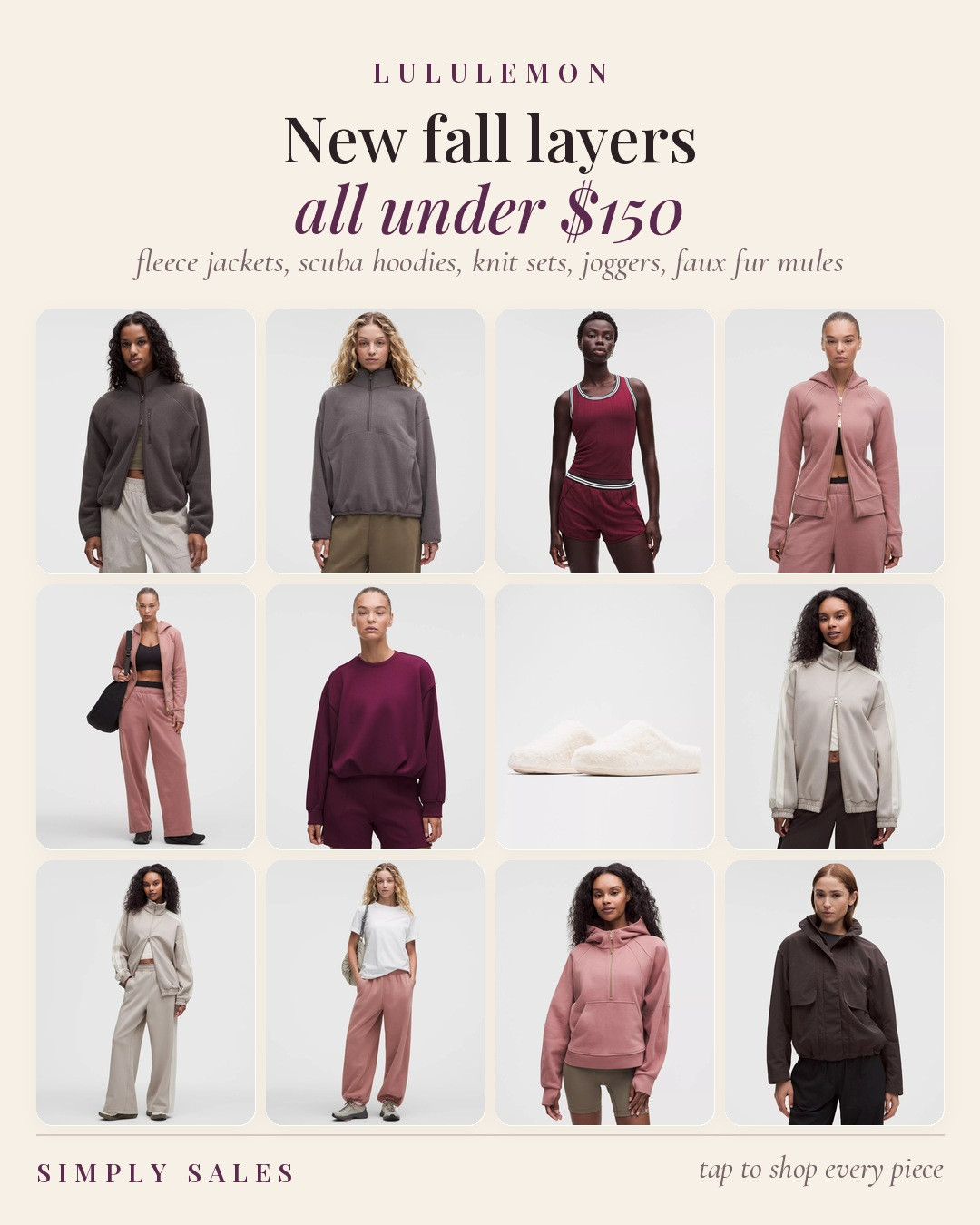 lululemon's fall layers are back. The Scuba Evolve hoodies and jogger work as a set or split up with everything else, and the faux fur mules are the easy part of getting dressed.

scuba evolve oversized half zip hoodie, scuba evolve classic full zip hoodie, scuba evolve oversized jogger, seamless stripe trim tank, swayday faux fur mule, lululemon fall, matching sets, fall athleisure, layering pieces

#LTKootd #LTKmomlife #LTKActive