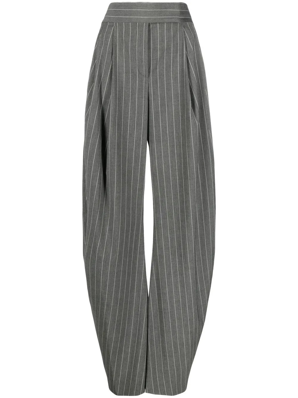 pinstriped wide-leg tailored trousers | Farfetch Global