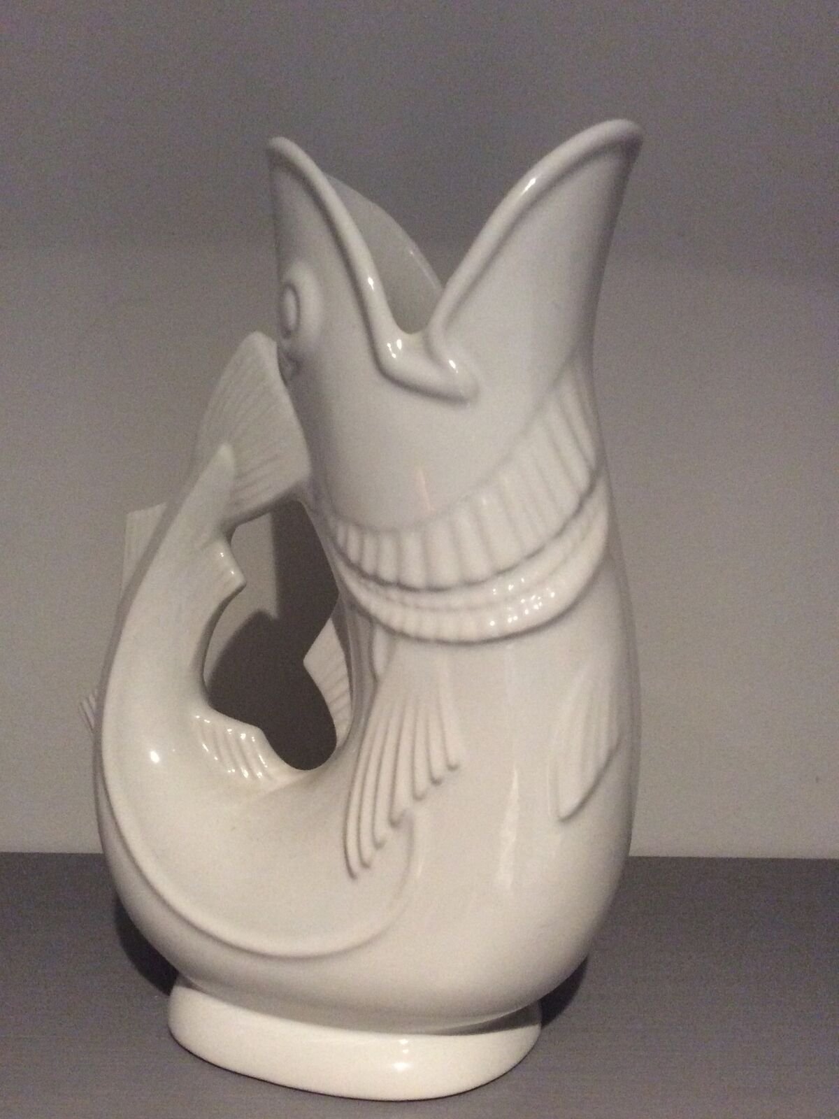 Gurgling Cod Fish Pitcher White 10 in Authentic Shreve Crump & Low  | eBay | eBay US