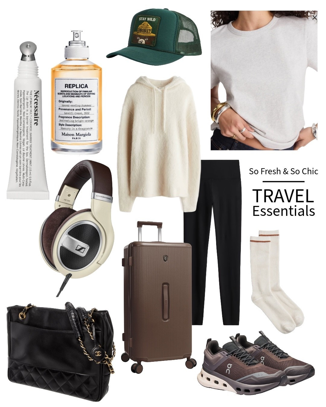 Cozy travel outfit!
-
Nordstrom half yearly sale finds - Nordstrom sale picks - H&M sale finds - affordable travel outfit - necessaire hand cream - replica perfume - oncloud brown sneakers / aesthetic headphones - neutral travel outfit - the real real - therealreal vintage Chanel tote bag - Chanel leather shoulder bag under $1500 - smokey the bear ball cap - cozy sweatshirt hoodie H&M - black yoga leggings -  brown suitcase - best white t shirt women - Maxwell perfect tee - crew socks Nordstrom - mohair sweatshirt - airport outfit 

#LTKTravel #LTKootd #LTKSaleAlert