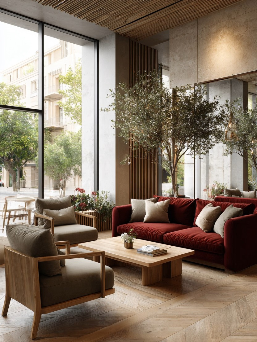 One trend we're loving in modern homes? Oversized indoor trees.

Especially olive trees.

They've become one of the most timeless ways to bring nature indoors while keeping a home elegant and uncluttered.

An olive tree softens strong architectural lines, balances bold colors, and instantly makes a room feel calm and lived in. Whether your living room is filled with rich burgundy, deep navy, emerald green, warm browns, or soft neutral tones, an olive tree quietly ties everything together.

If you're ready to introduce a bold color, a gorgeous burgundy velvet sofa is one of our favorite choices. Rich, luxurious, and surprisingly timeless.

The greenery keeps the room feeling fresh. The velvet adds warmth and sophistication. Together, they create the perfect harmony between nature and elegance.

Whether you choose a real olive tree or an artificial one, go oversized. It deserves to be a statement piece.

We've linked our favorite olive trees, planters, and velvet sofas to help you recreate this beautiful look.

Elegance is about taste, not about square footage.

#LivingRoomDecor #OliveTree #VelvetSofa #LTKHome 

 #LTKHome