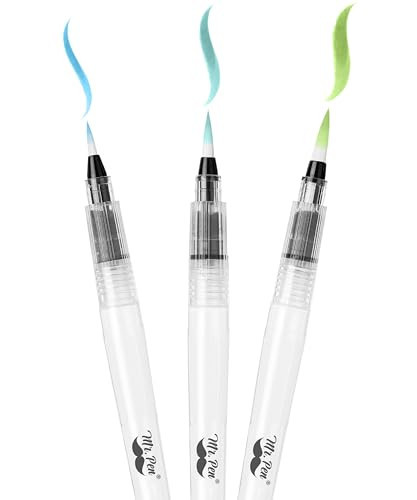 Mr. Pen- Watercolor Brush Pens, 3 Pack, Watercolor Brushes Set, Watercolor Pens for Adults, Water Brush Pen, Water Color Pens, Watercolor Brush Set, Refillable Brush Pen, Water Brushes for Watercolor | Amazon (US)