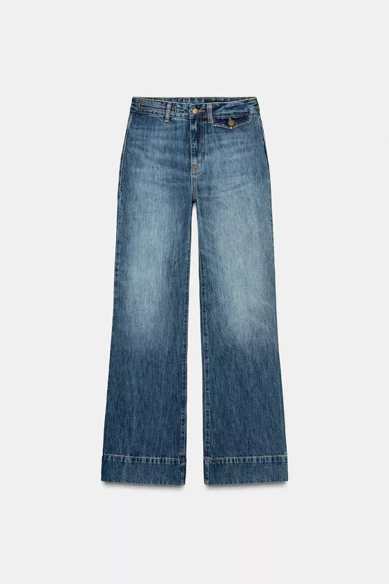 ZW COLLECTION HIGH-WAIST FLARE JEANS | Zara Canada
