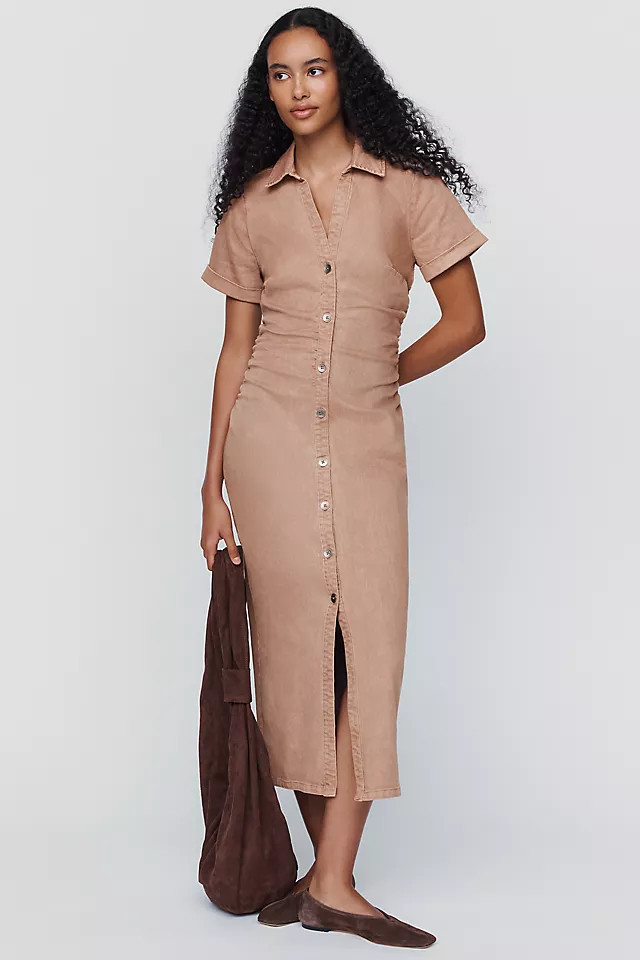 Greer Denim Midi Shirtdress | Anthropologie (US)