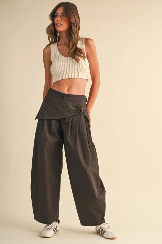 Cocoa Wrapped Trousers | The Collection Texas