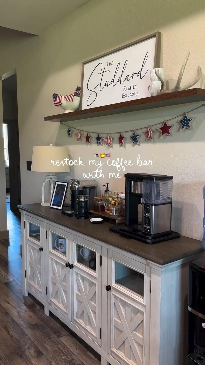 Coffee bar refresh to start the new week☕️🍯🇺🇸 I’ll forever be an at home coffee girl because they’re just that good!!!!

#LTKgrwm #LTKfoodie #LTKHome