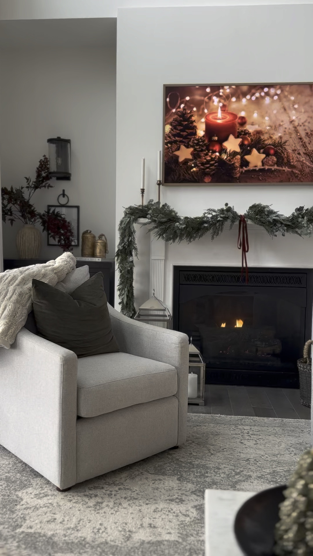 I’ve been sooo busy decking the halls and wanted to share some of what I’ve been up to lately! This year I’m incorporating pops of red and loving a more traditional feel. It’s feeling so cozy! ❤️✨🎄

Christmas Inspo | Classic Christmas | Vintage Christmas | McGee and co garland | velvet ribbon | Samsung frame tv | velvet pillow covers | faux fur throw | pottery barn Christmas decor | mantle inspo | afloral burgundy stems | cozy Christmas decor 

#LTKhome #LTKHoliday #LTKSeasonal