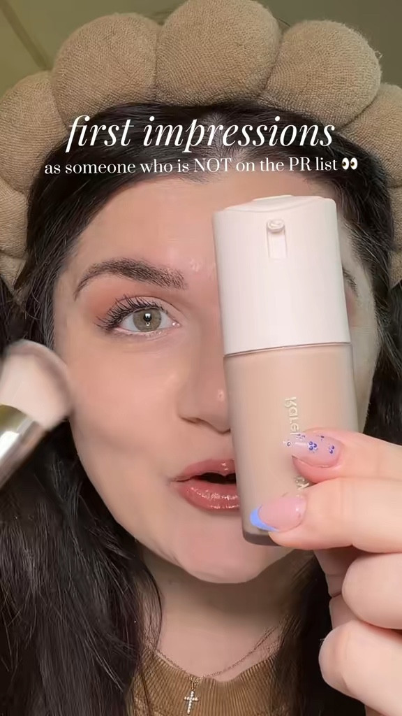 First impressions on the brand new Rare Beauty True to Myself Natural Matte Longwear Foundation in shade 9 🤍 
it's a 3-in-1 self-priming AND self-setting foundation that has coverage AND looks like skin. will this be one you'll be trying?! #rarebeauty
#mattefoundation #rarebeautyfoundation #firstimpression #makeup

#LTKselfcare #LTKgrwm #LTKBeauty