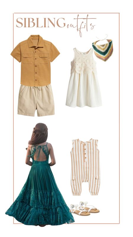 Sibling outfits for summer family photos 

#LTKFamily #LTKBaby #LTKKids