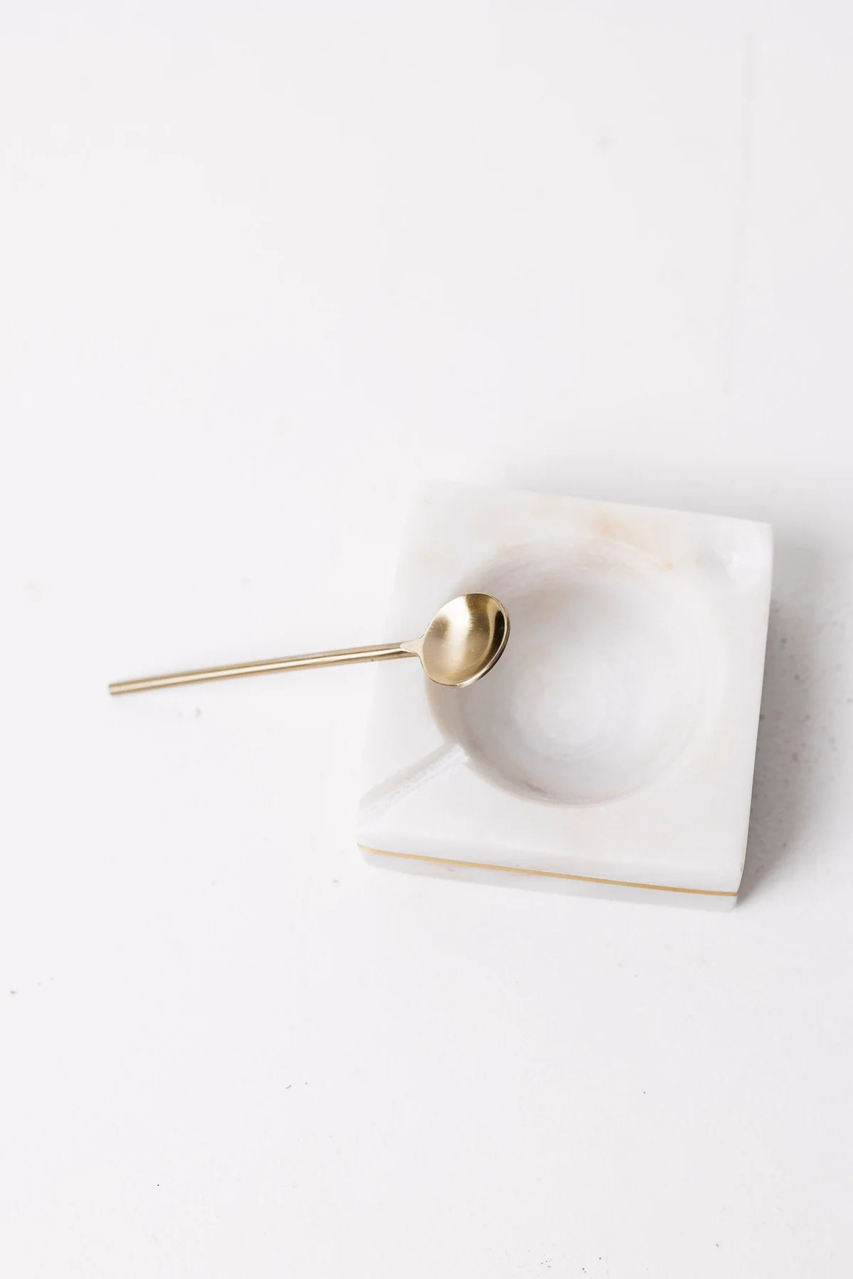 Nico Salt + Pepper Bowl With Gold Spoon | THELIFESTYLEDCO