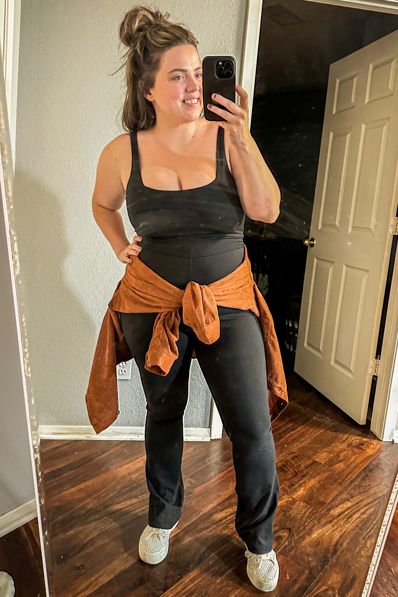 Cute bodysuit jumpsuit for fall. Basically the only one I love body suit for large chest midsize 
Fall outfits 

#LTKmidsize #LTKfitness #LTKfindsunder50