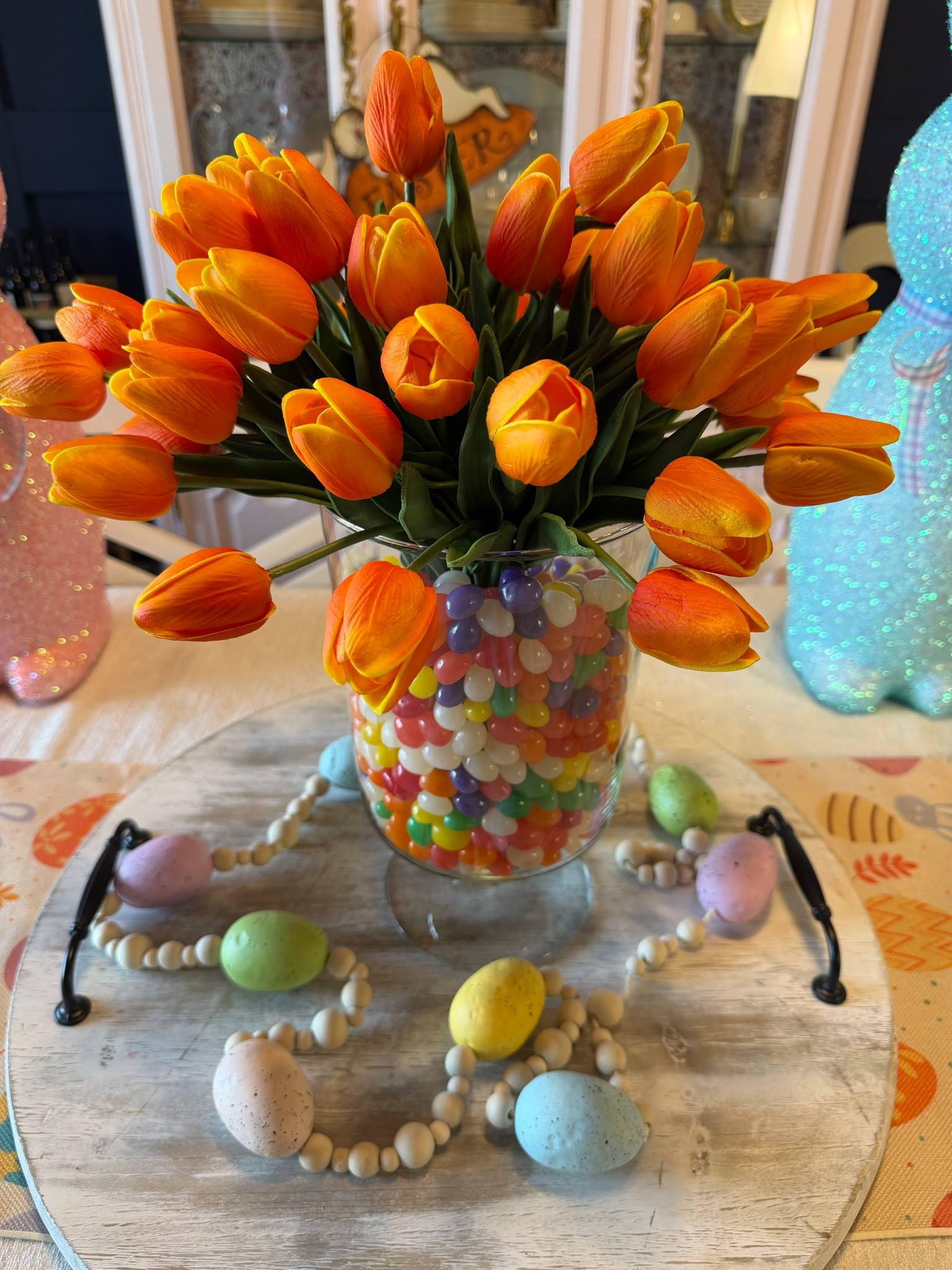 Stunning realistic orange tulips. I’m using 2 orders in this vase. 

#LTKHome #LTKSeasonal #LTKSpringSale
