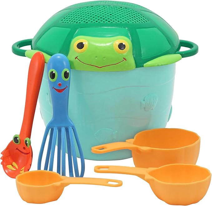 Melissa & Doug Sunny Patch Seaside Sidekicks Sand Baking Play Set , White | Amazon (US)