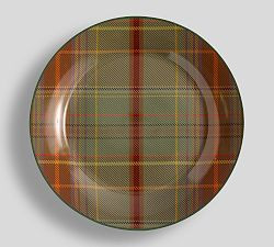 Woodrow Plaid Stoneware Dinner Plates - Set of 4 | Pottery Barn (US)