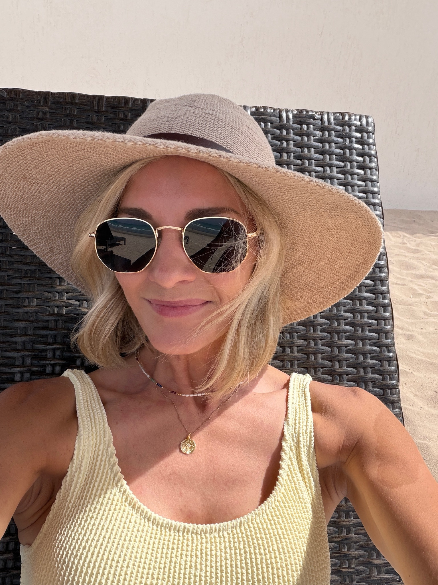 Lounging by the beach is all I need! Love these Amazon sunnies for the summer!

vacation outfits, swimwear, hat

#LTKgrwm #LTKootd #LTKOver40