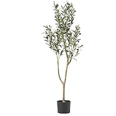 Christopher Knight Home 313745 Artificial Olive Tree, 4' x 1.5', Green | Amazon (US)