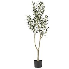 Christopher Knight Home 313745 Artificial Olive Tree, 4' x 1.5', Green | Amazon (US)