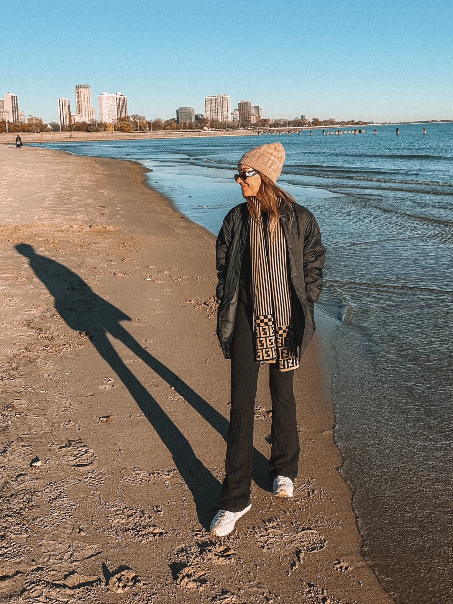 Obsessed with Alo Yoga bootcut sweatpants (they’re more like leggings than sweats) in the cold weather.
Plus, this long madewell bomber is just everything! 
Topped with a little fendi. What’s not to love 😍

#LTKSeasonal #LTKHoliday #LTKstyletip