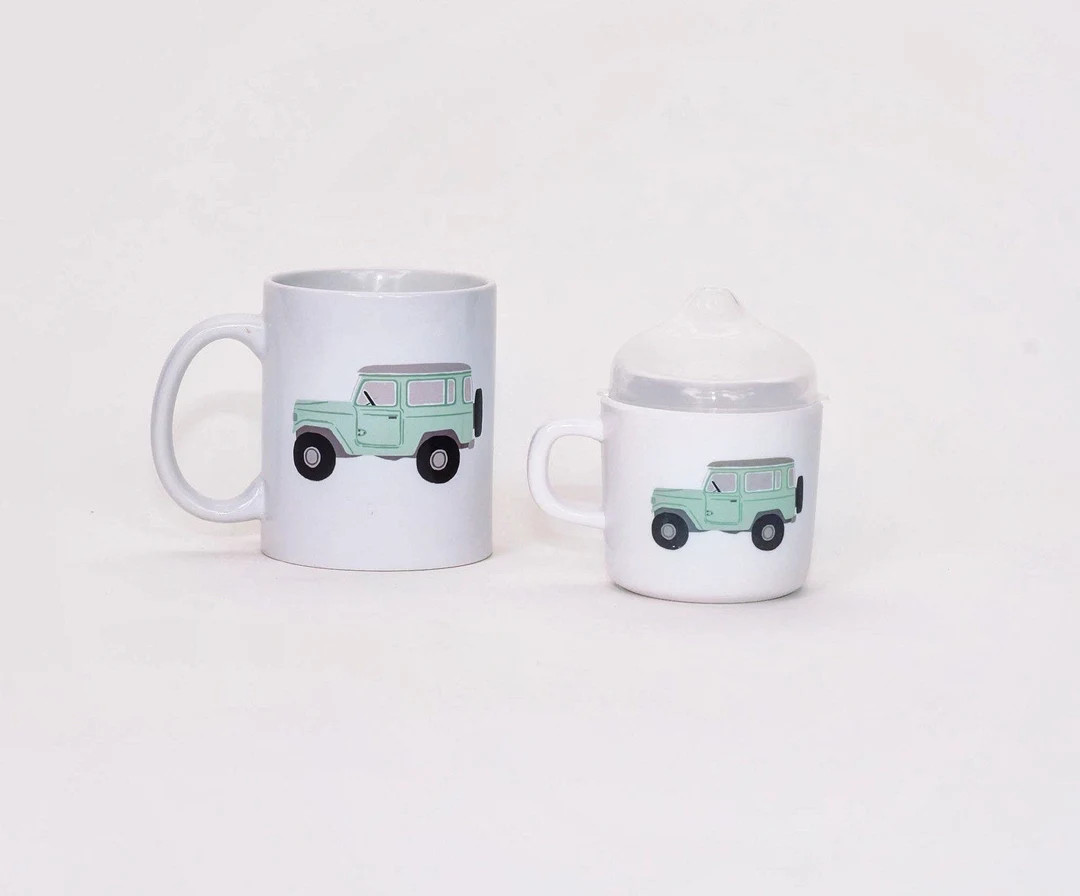 Helmsie VINTAGE TRUCK Dad and Me, Two of a Kind Dad and Me Mug and Sippy Cup Set, Father's Day Re... | Etsy (US)