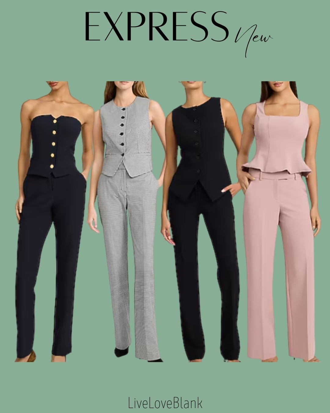 Express suits
Express workwear 
Office outfits 

#LTKSeasonal #LTKOver40 #LTKWorkwear