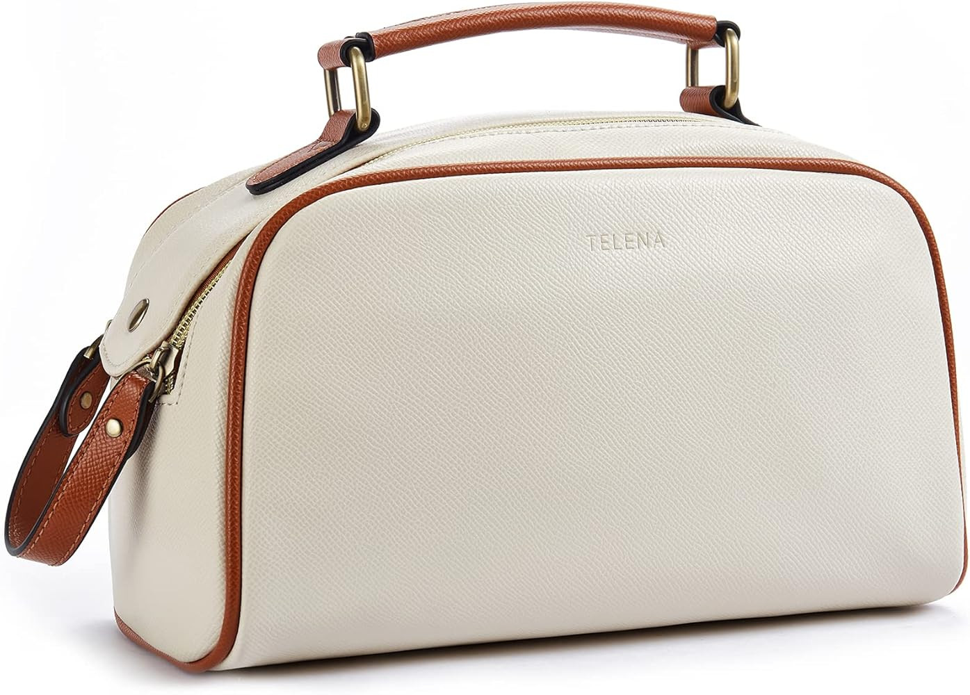 Telena Travel Toiletry Bag Makeup Cosmetic Bags for Women Waterproof PU Leather Toiletry Organize... | Amazon (US)