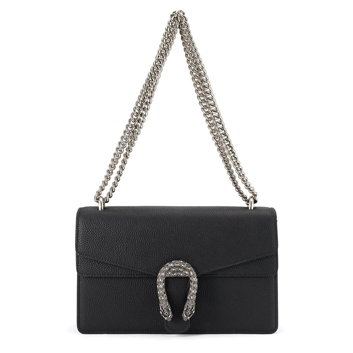 Feimina Genuine Leather Crossbody Bags,Womens Shoulder Bag,Black Classic Chains,Designer Luxury H... | Walmart (US)