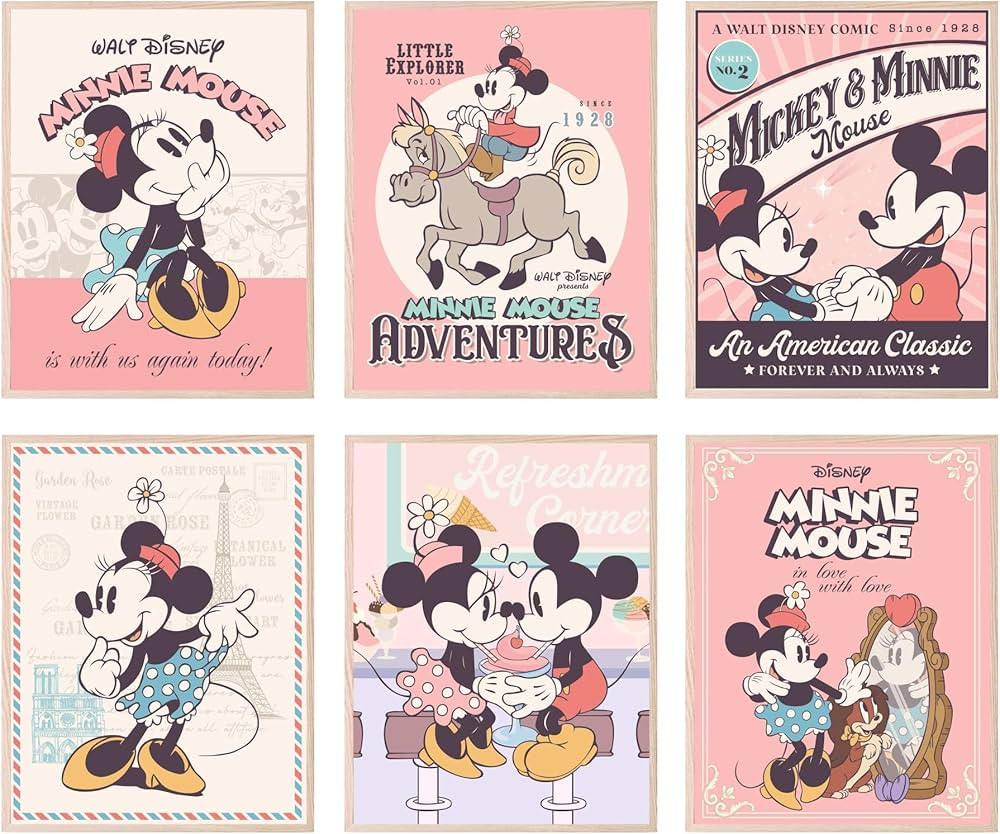 BigWig Prints Minnie Mouse Wall Decor - Minnie Mouse Poster, Room Decor, Wall Nursery Disney Nurs... | Amazon (US)