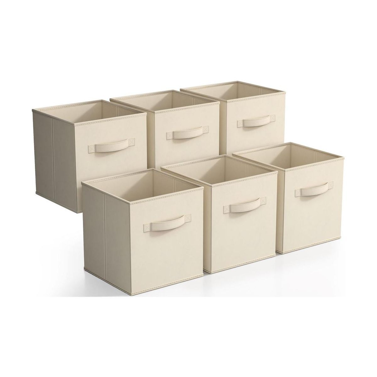 Sorbus 11 Inch 6 Pack Foldable Fabric Storage Cube Bins with Handles - for Organizing Pantry, Clo... | Target