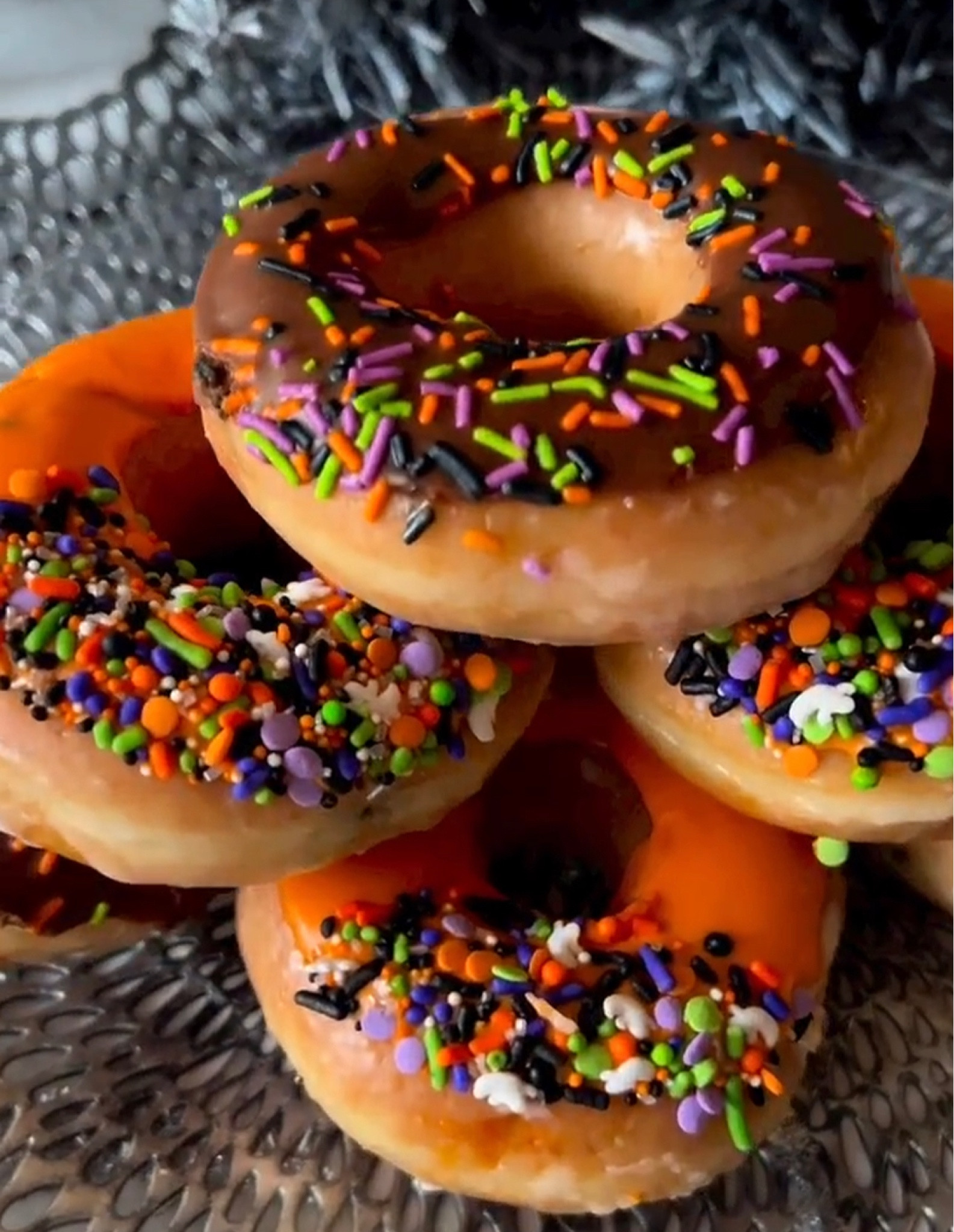 Halloween Treat Ideas! 
Grab your donuts dolls, dipped em’ in icing, & roll em’ in sprinkles! 
Enjoy! 

#LTKhome #LTKSeasonal #LTKFind