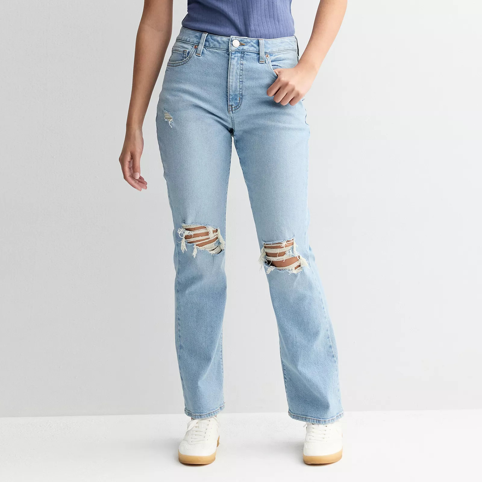 Juniors' SO® High-Rise Curvy '90s Bootcut Jeans | Kohl's