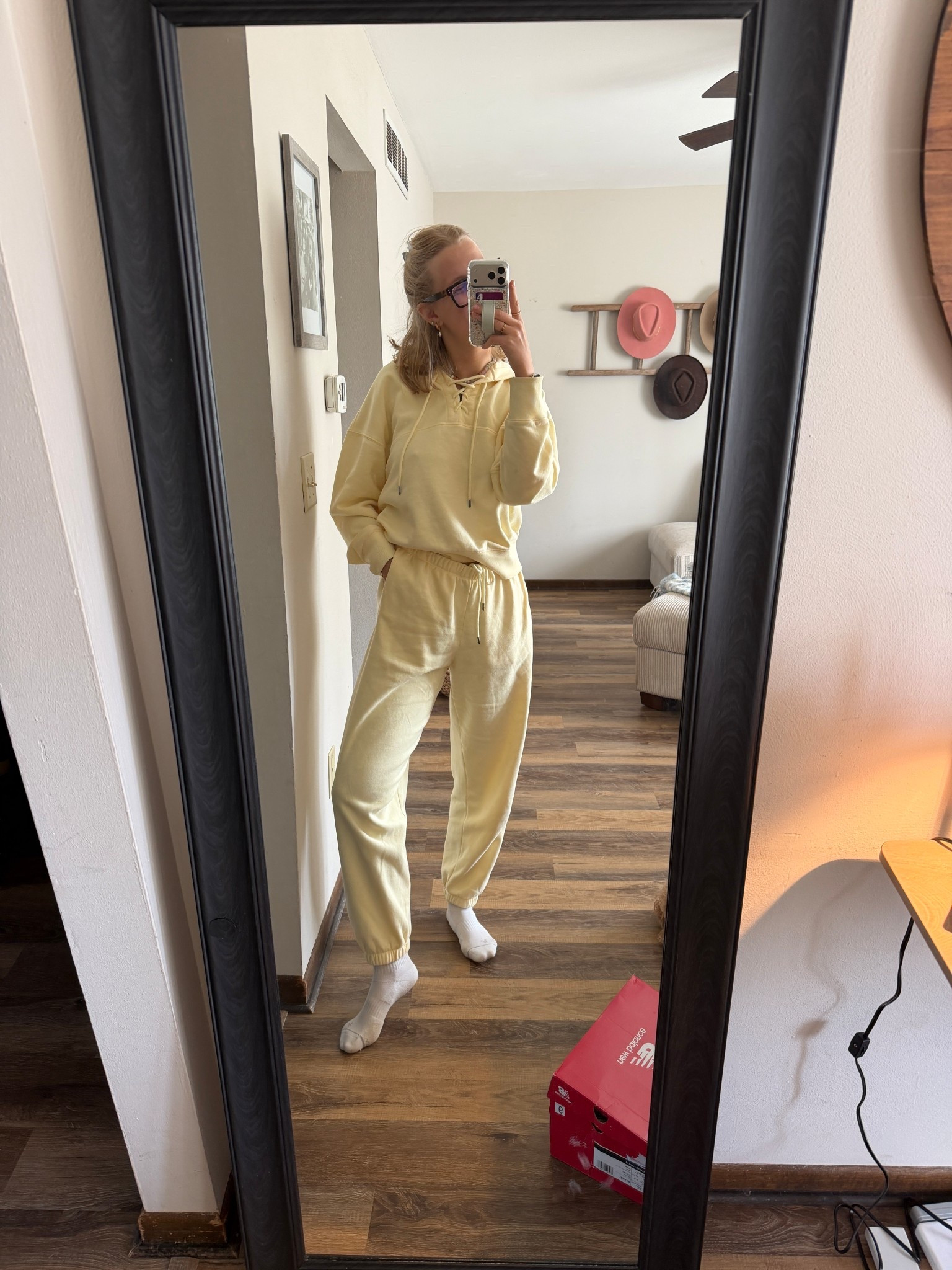 Wednesday’s CUTEEEE butter yellow wfh set—04.01.26

SO FREAKIN CUTE 💛🌻🌝🌼🍯🧈

size medium in top and bottoms
both are $30!!!
comes with a short option too (that is $20!!!)

Target finds, Target style, Target pants, Target tops, Target sets, butter yellow sets, Target sweatpants, Target sweatshirts, comfy sets, trending at Target, comfy outfits, road trip outfit, two piece sets, work from home outfits

#LTKTravel #LTKSaleAlert #LTKootd