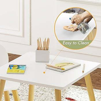 UTEX Kids Table with 2 Chairs Set for Toddlers, Boys, Girls, 3 Piece Kiddy Table and Chairs Set, ... | Amazon (US)