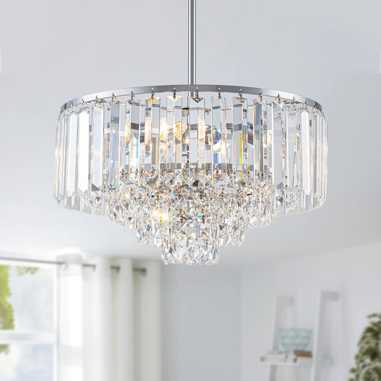 Modern 4-Tier Crystal Chandelier | Wayfair North America