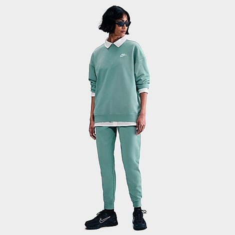 Nike Women's Sportswear Club Fleece Loose Crewneck Sweatshirt in Cannon/White Size: Small | JD Sports (US)