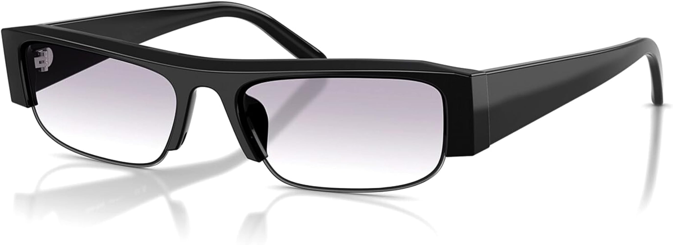 boten Y2K Sunglasses for Women Cute Semi-Frame Oval Glasses | Amazon (US)