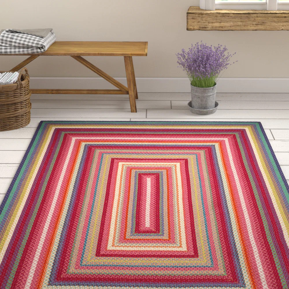 Paulina Hand Woven Performance Machine Washable Geometric Indoor/Outdoor Area Rug | Wayfair North America