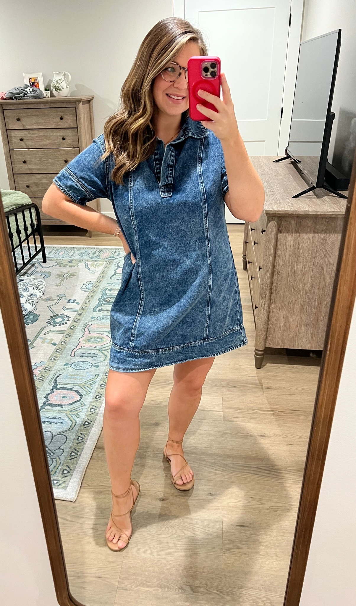 Pulled out this denim dress again, it’s going to be my fall staple on repeat for sure. 🫶🏼

#LTKStyleTip #LTKMidsize #LTKFindsUnder50