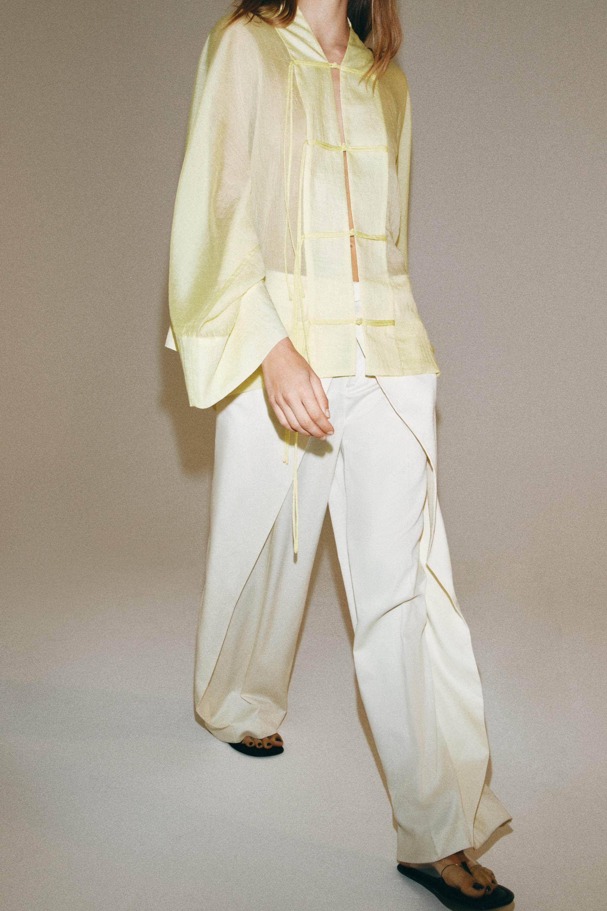 FLOWY FIREMAN CLASP BLOUSE ZW COLLECTION | Zara Canada