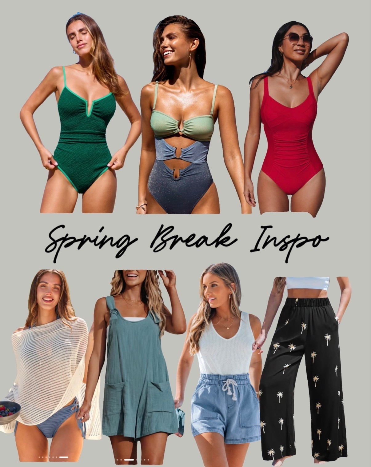 Spring break inspo 🌴 Swimsuits, cover-ups, rompers, shorts, and vacation pants — everything linked for warm-weather travel!

#VacationStyle #SpringBreakOutfits #VacationOutfits #ResortWear #BeachWear #Cupshe #SwimSuits #BathingSuits #LTKunder50 #LTKunder100


#LTKootd #LTKOver40 #LTKTravel