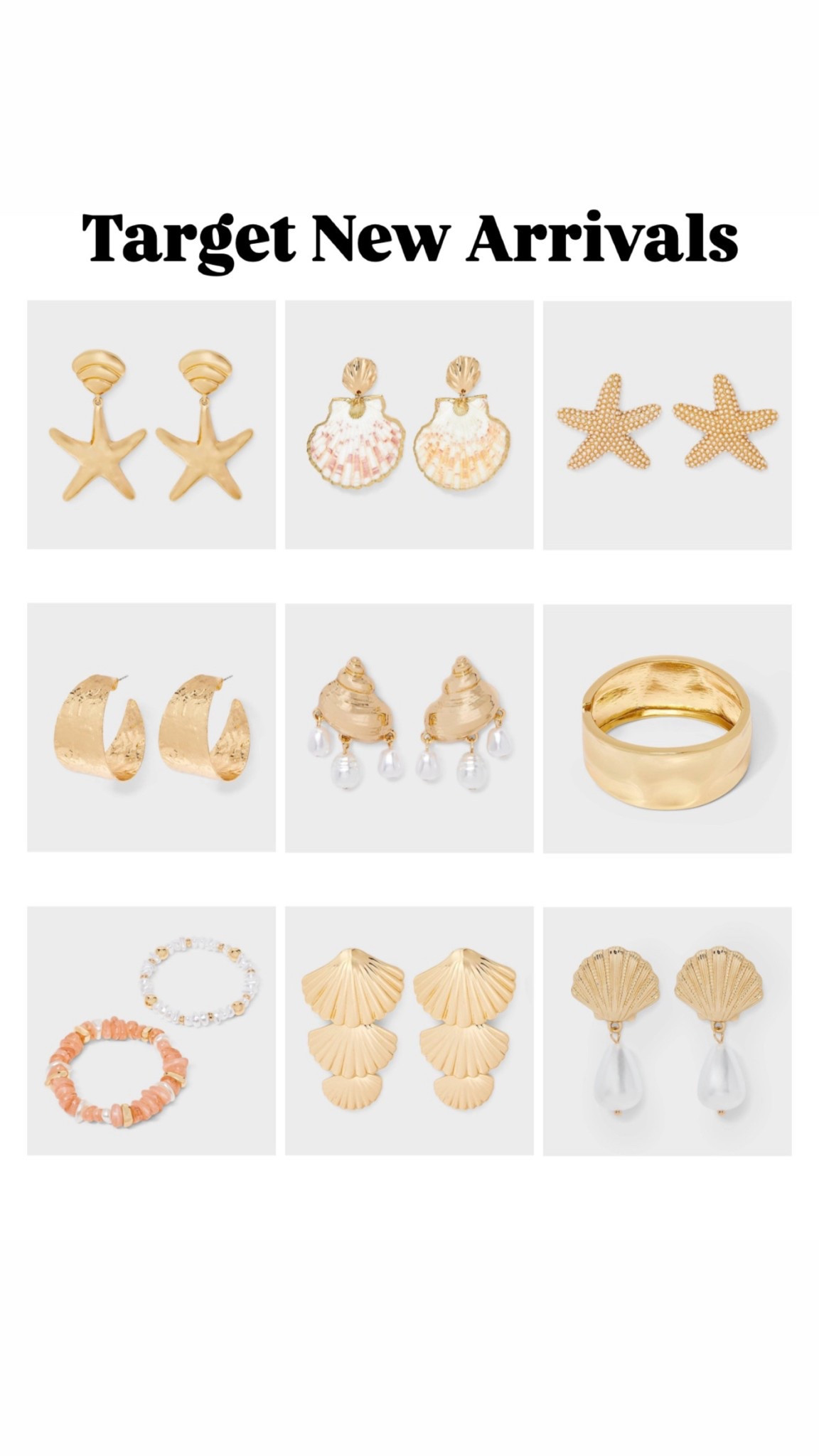 Target new arrivals
Jewelry

#LTKFindsUnder100 #LTKFindsUnder50 #LTKSeasonal