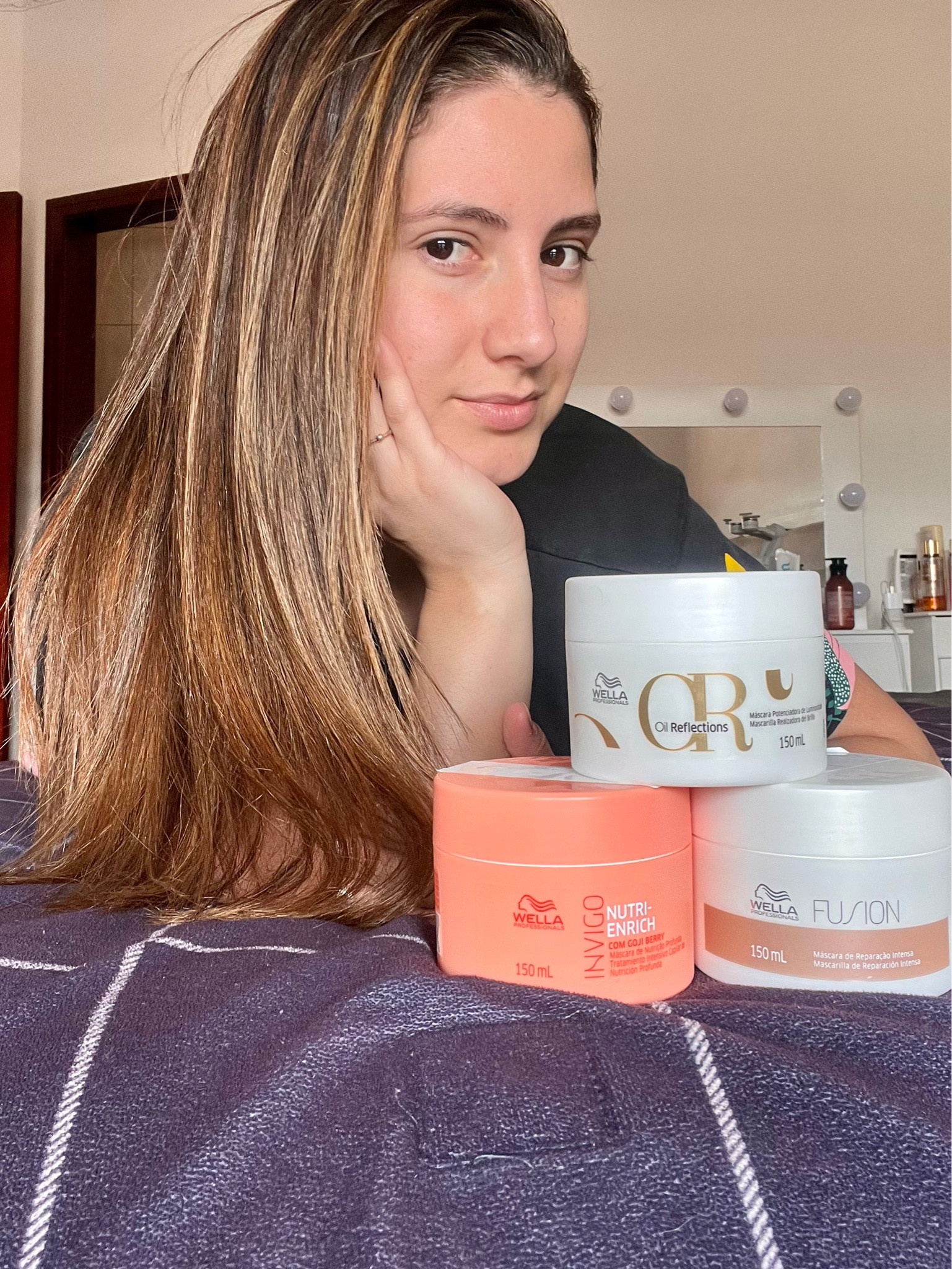 Cuidar dos cabelos é essencial para a saúde dos fios 🫶✨ eu indico o cronograma capilar da Wella ♥️
Esse kit é essencial pra vc que usa muita química no cabelo, assim como eu.
Já senti diferenca nas 2 primeiras semanas de uso.

#LTKbrasil