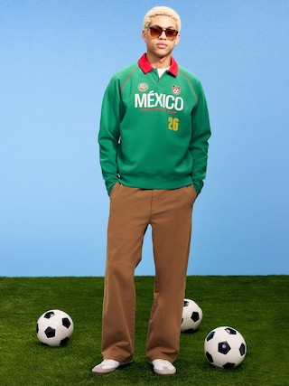FIFA World Cup 26™ Mexico Dynamic Fleece Collared Graphic Sweatshirt for Men | Old Navy (US)