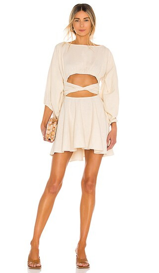 X REVOLVE Colette Dress in Vanilla | Revolve Clothing (Global)