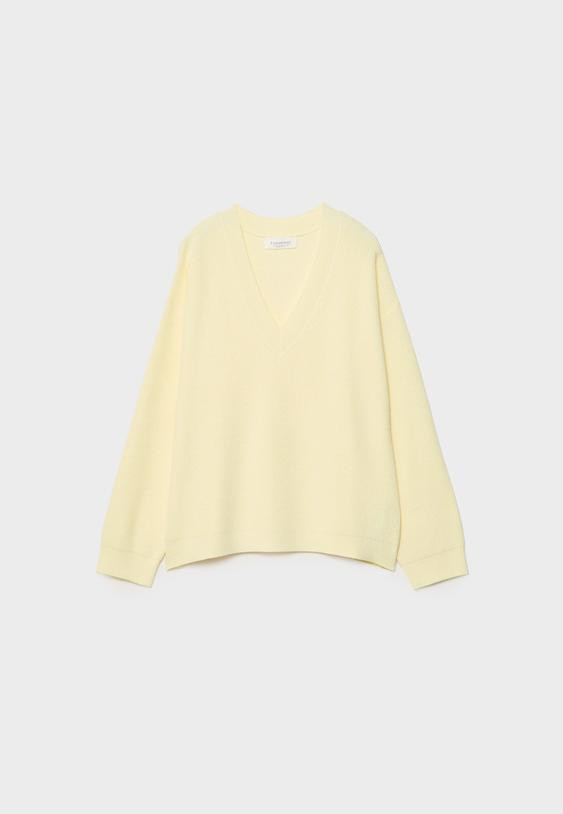 Vervilte trui met V-hals | Stradivarius (NL)