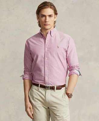 Polo Ralph Lauren Men's The Iconic Cotton Oxford Shirt - Macy's | Macy's