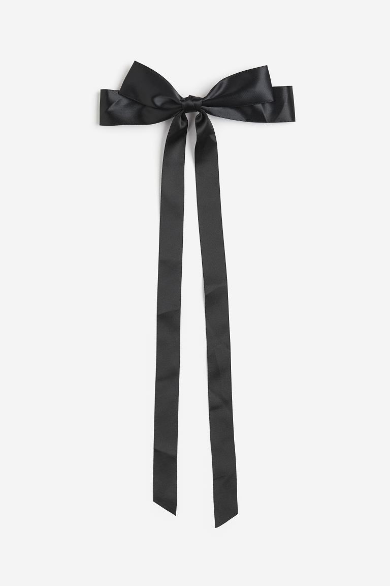 Hair Clip with Bow - Black - Ladies | H&M US | H&M (US)