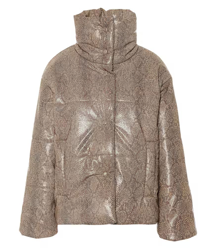 Hide faux leather puffer jacket | Mytheresa (UK)