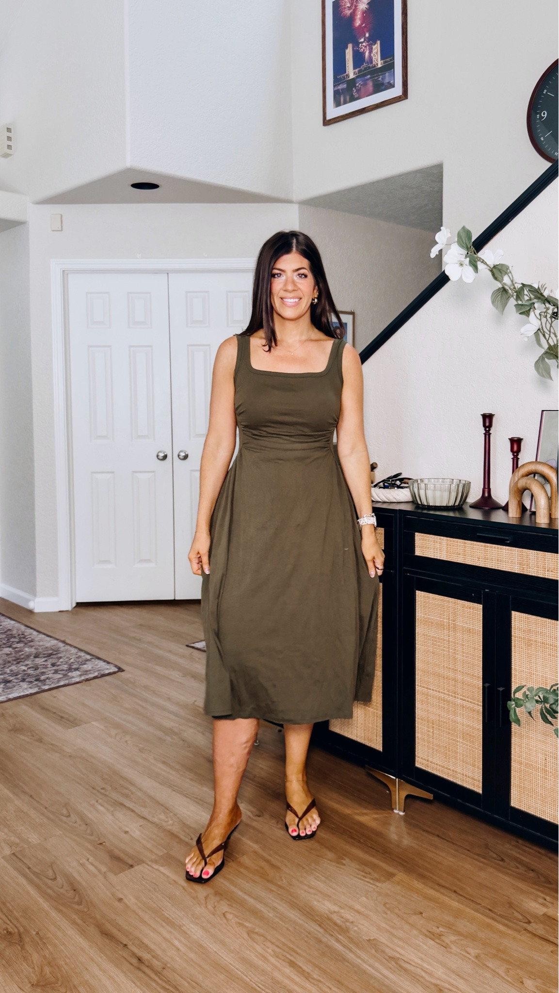 In a medium stretch cotton midi

#LTKMidsize #LTKTall #LTKWorkwear