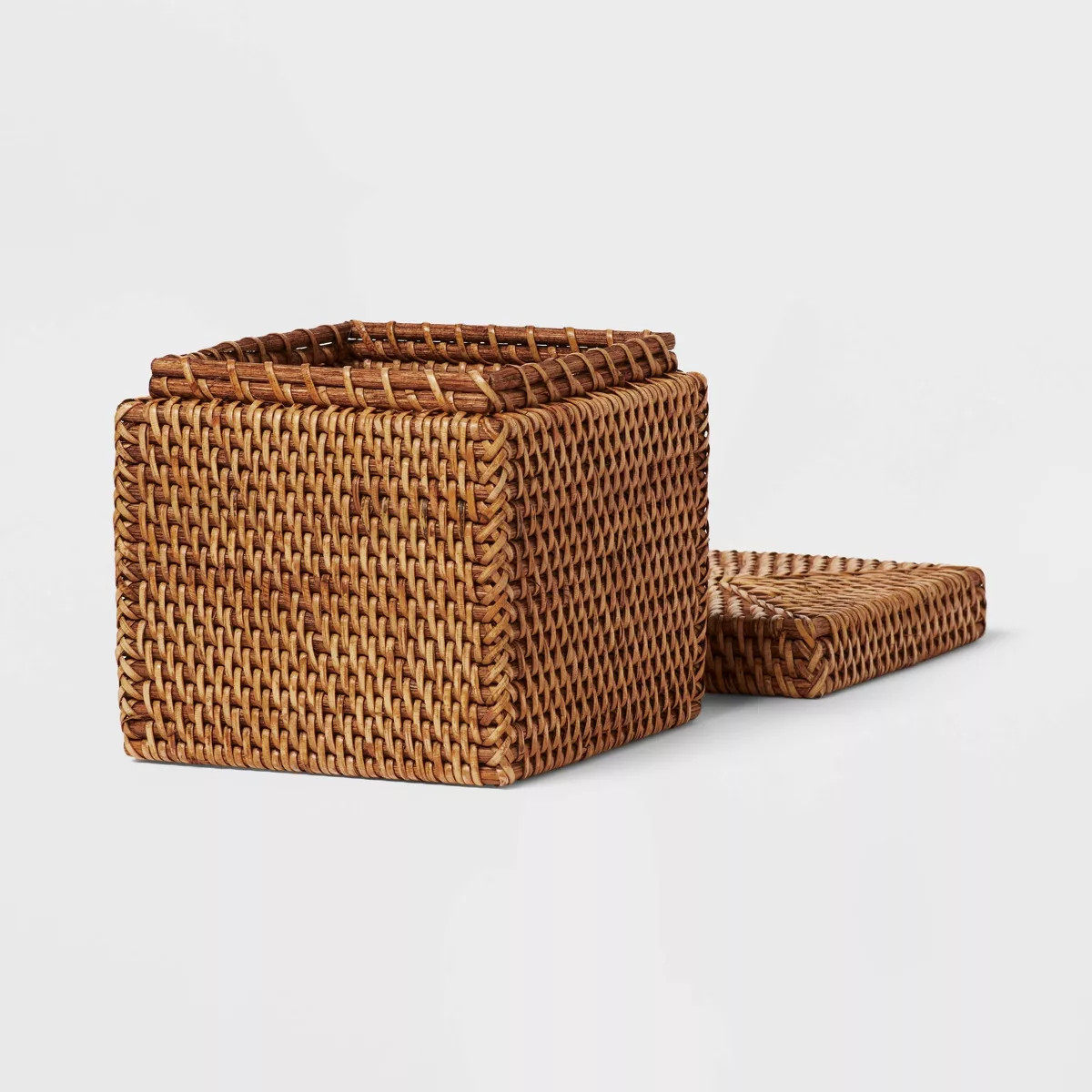 Natural Woven Tank Storage - Threshold\u2122: Rattan Bath Caddy for Shower Organization, Beige Ba... | Target