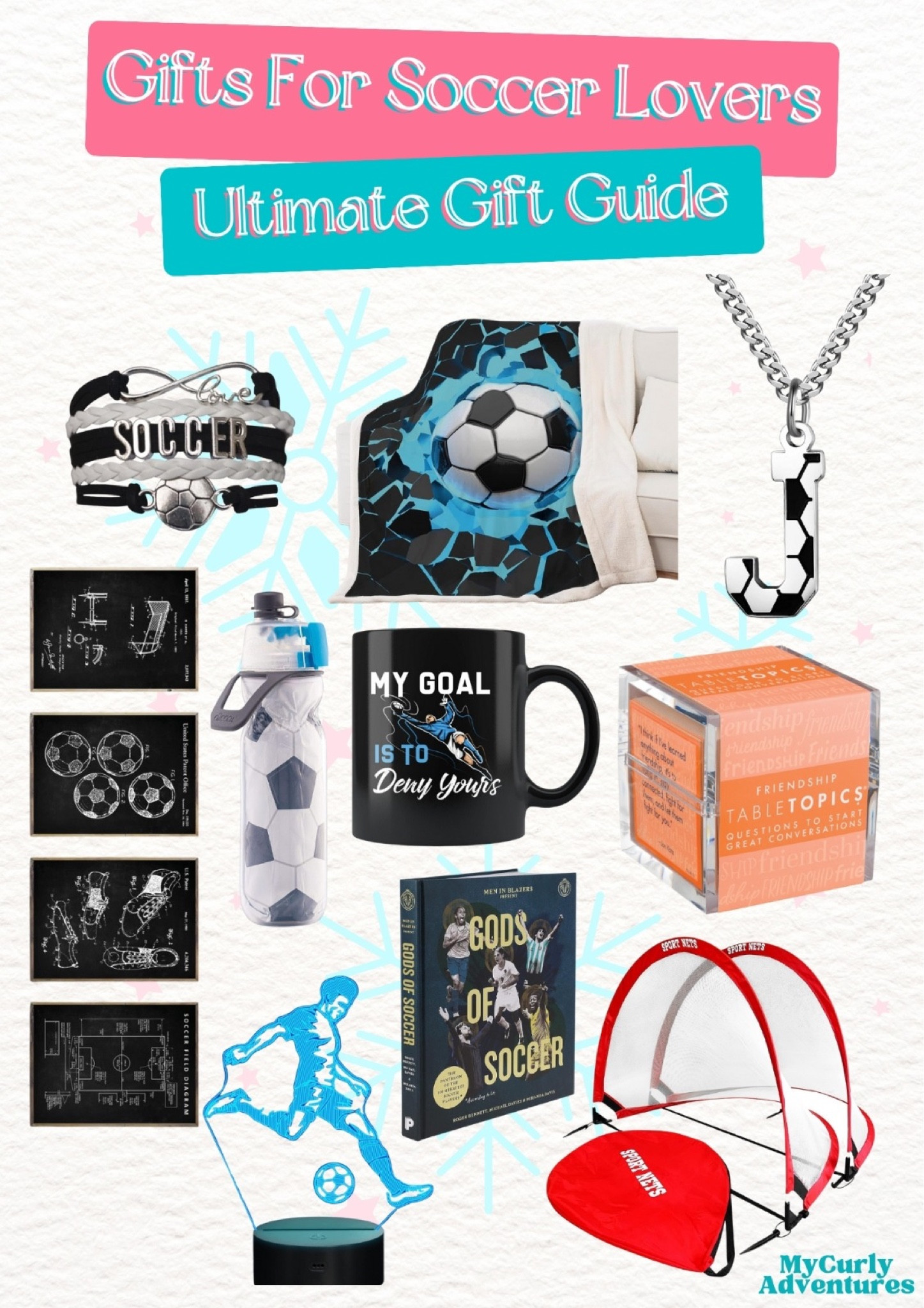 Score big with these Christmas gift ideas for soccer fanatics! - Adjustable Soccer Charm Bracelet, Soccer Pattern Throw Blanket, Soccer Charm Pendant Stainless Steel Silver Chain, Soccer Wall Art, Insulated Sports Water Bottle, Soccer Goalie Mug, TableTopics Friendship, 3D Optical Illusion Lamp Soccer Night Light, Men in Blazers Presents Gods of Soccer: The Pantheon of the 100 Greatest Soccer Players (According to the US), Soccer Goals Set for Backyard

Best Gifts for Soccer Players and Fans That They Will Love, gifts for soccer lovers, gifts for him, gifts for her, white elephant gifts, secret santa, yankee swap, exchange gift ideas, holiday gift, thanksgiving gift, Christmas gift, birthday gift, personalized gift, Valentines gift, Walmart, Etsy, Amazon, gift ideas, surprise gift, seasonal gift, gift shopping, holiday shopping, Christmas shopping

#LTKHoliday #LTKGiftGuide #LTKfindsunder50 #LTKfindsunder100 #LTKsalealert #LTKfamily #LTKparties #LTKSeasonal #LTKstyletip #LTKtravel #LTKitbag

#LTKkids #LTKshoecrush #LTKfitness
